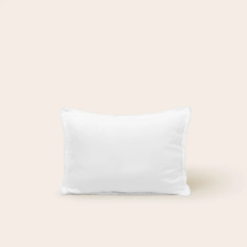 Taie d'oreiller LOU blanc coton