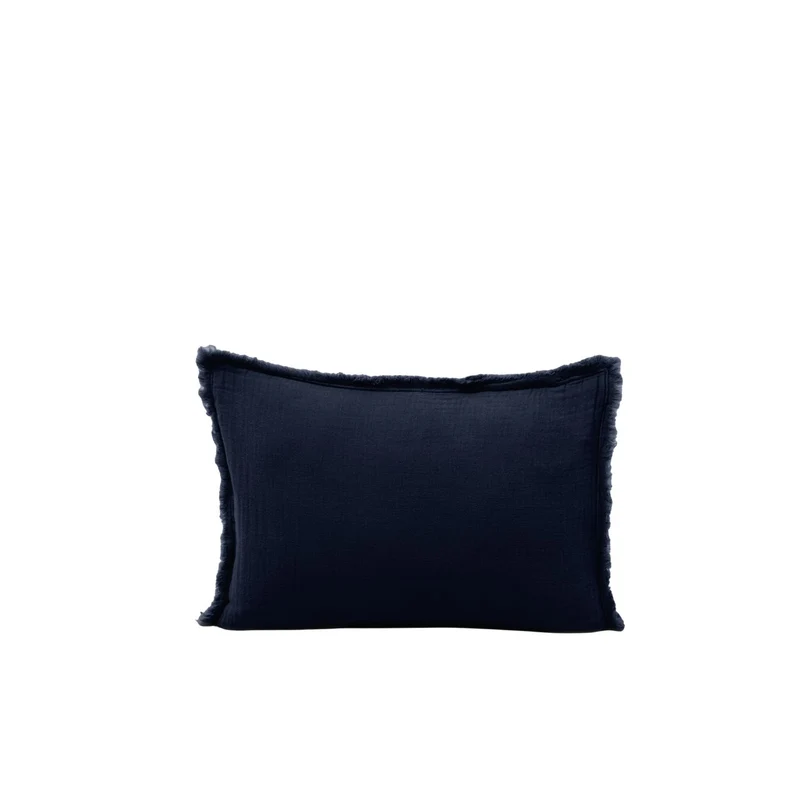 Taie d'oreiller LOU encre bleue