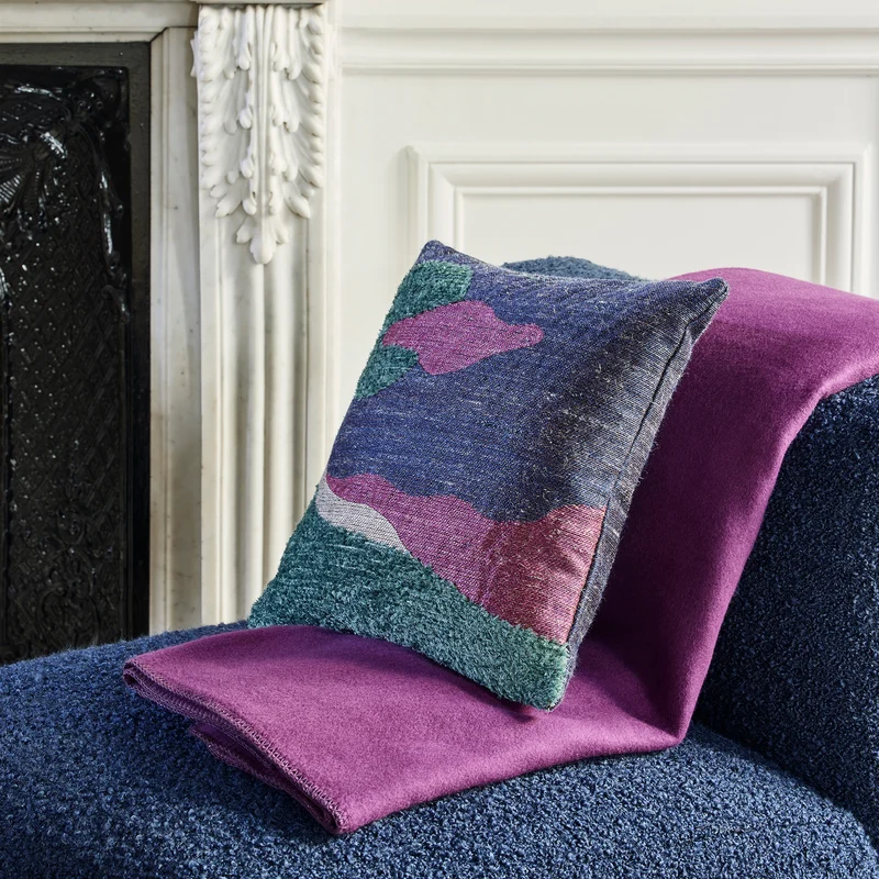 Housse de coussin POSTCARDS nuit colorée