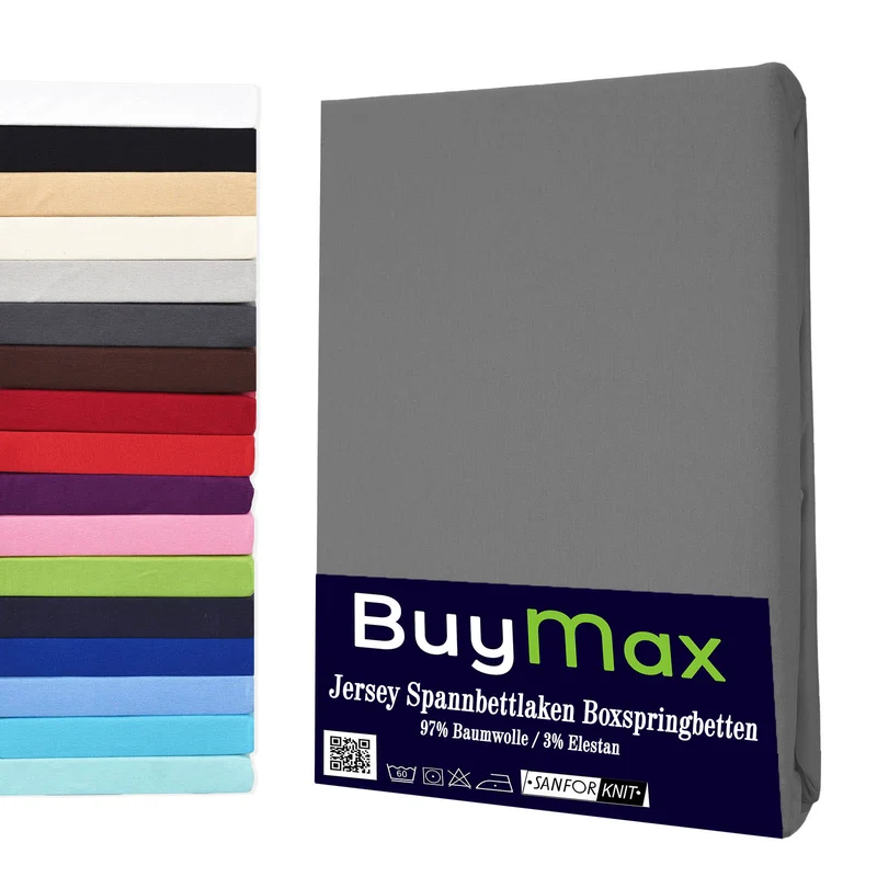Jersey Wasserbett Spannbettlaken, 180x200 - 200x220 cm