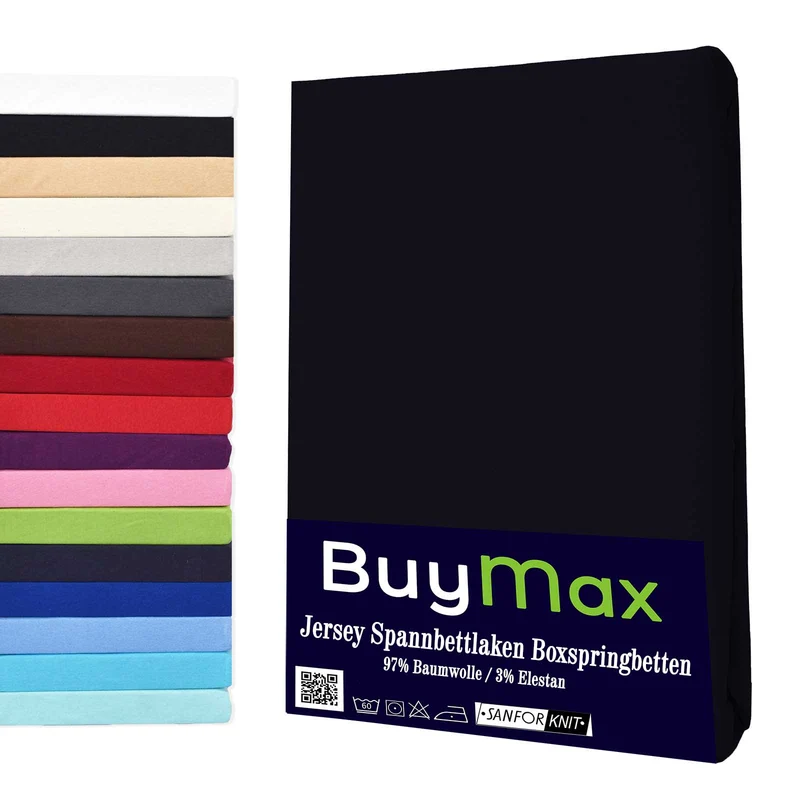 Jersey Wasserbett Spannbettlaken, 180x200 - 200x220 cm