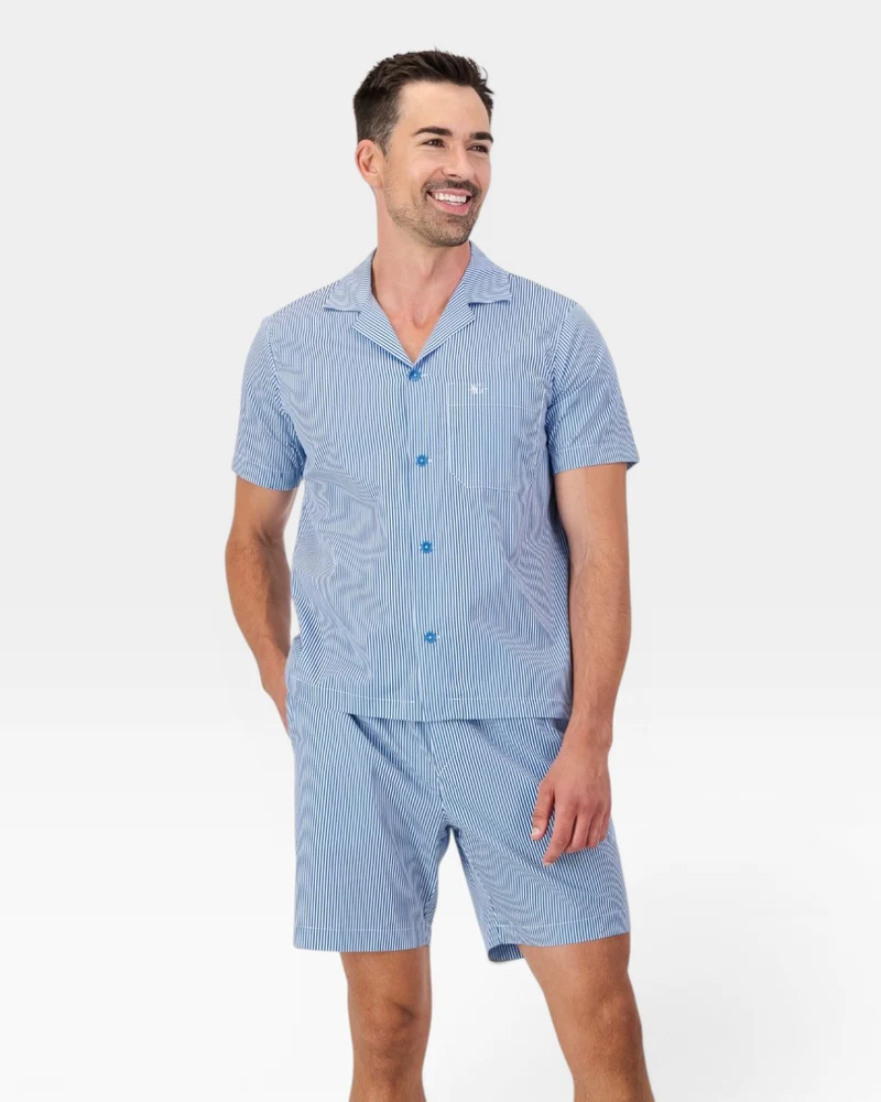 Men's short pyjamas – Harbour Stripes