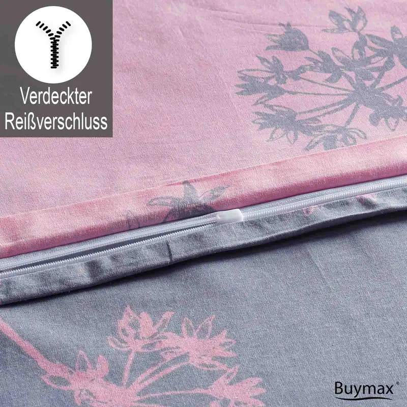 Renforcé Bettwäsche "idil pink" aus 100% Baumwolle, 80x80 cm Kissenbezug