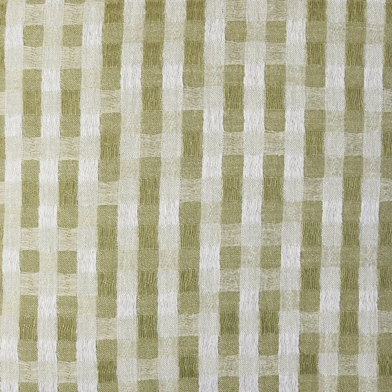 Housse de coussin CASTIN naturel et olive