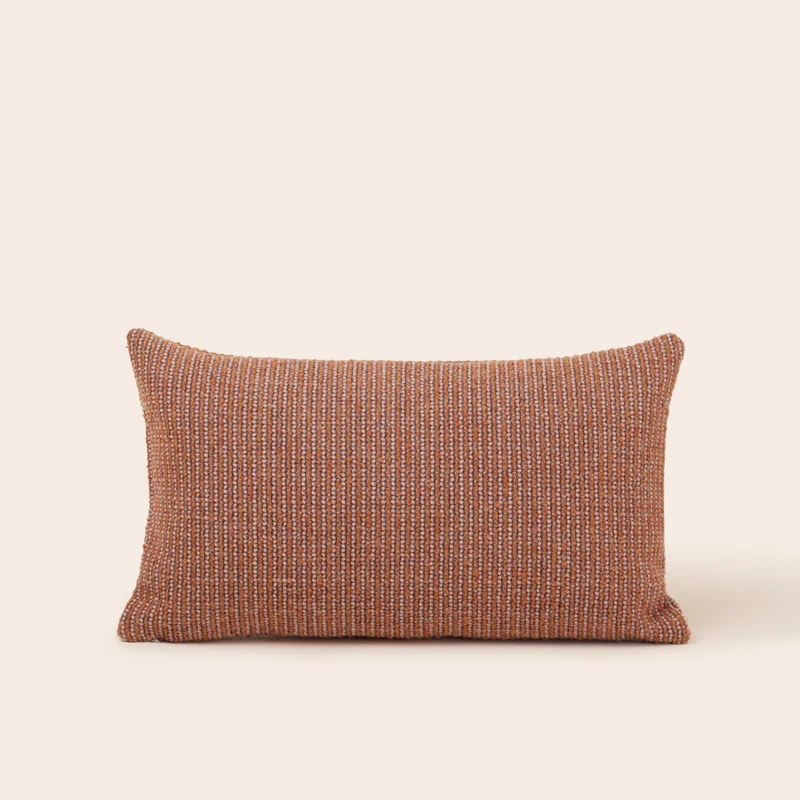 Housse de coussin TEORA orange et rose