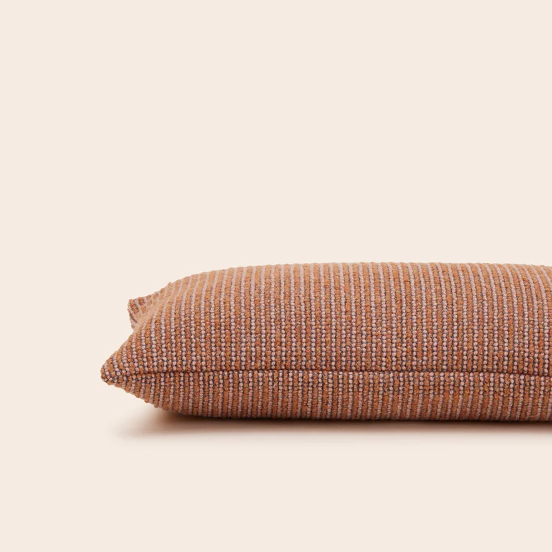 Housse de coussin TEORA orange et rose