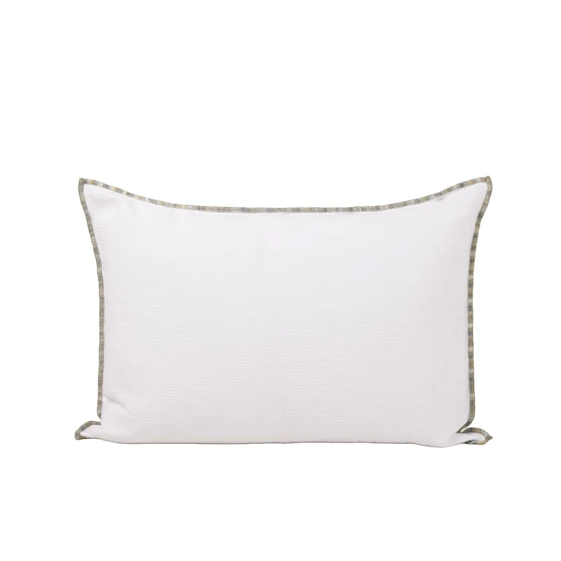Housse de coussin GHABY blanc et bourdon en dégradé