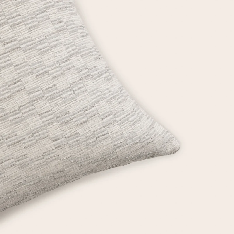 Housse de coussin KAPLAN ivoire et naturel
