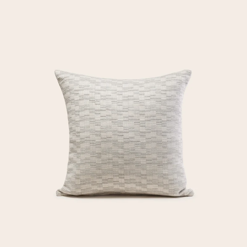 Housse de coussin KAPLAN ivoire et naturel