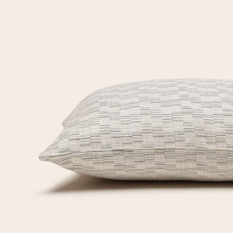 Housse de coussin KAPLAN ivoire et naturel