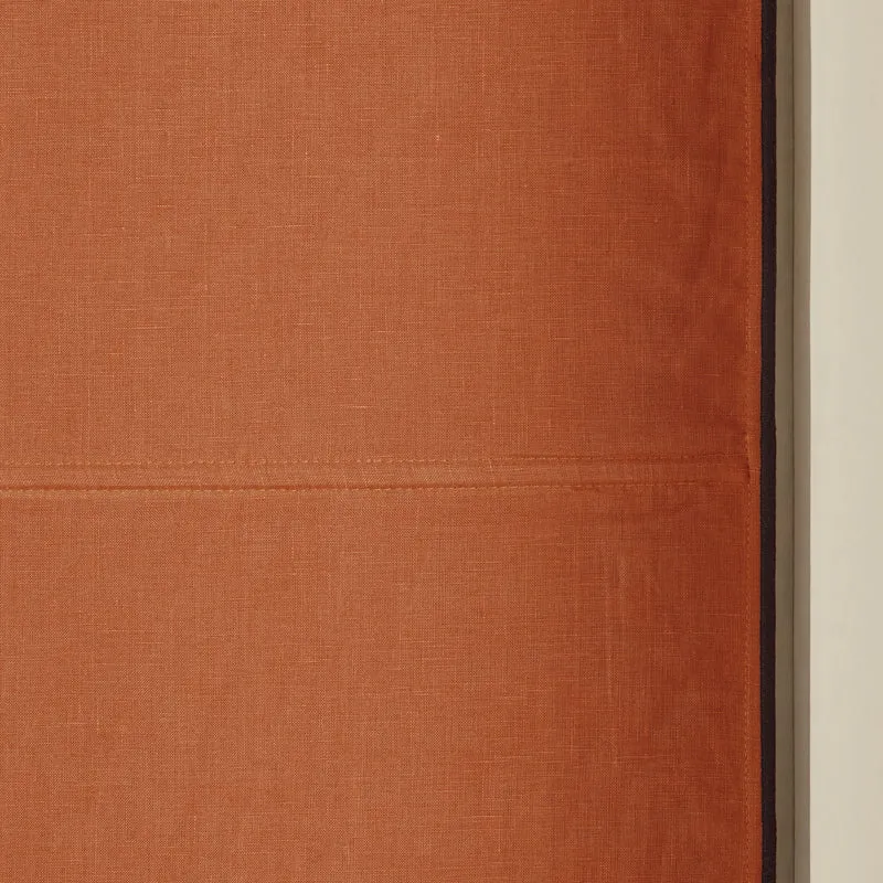 Store bateau occultant CARLINA terracotta et bourdon noir
