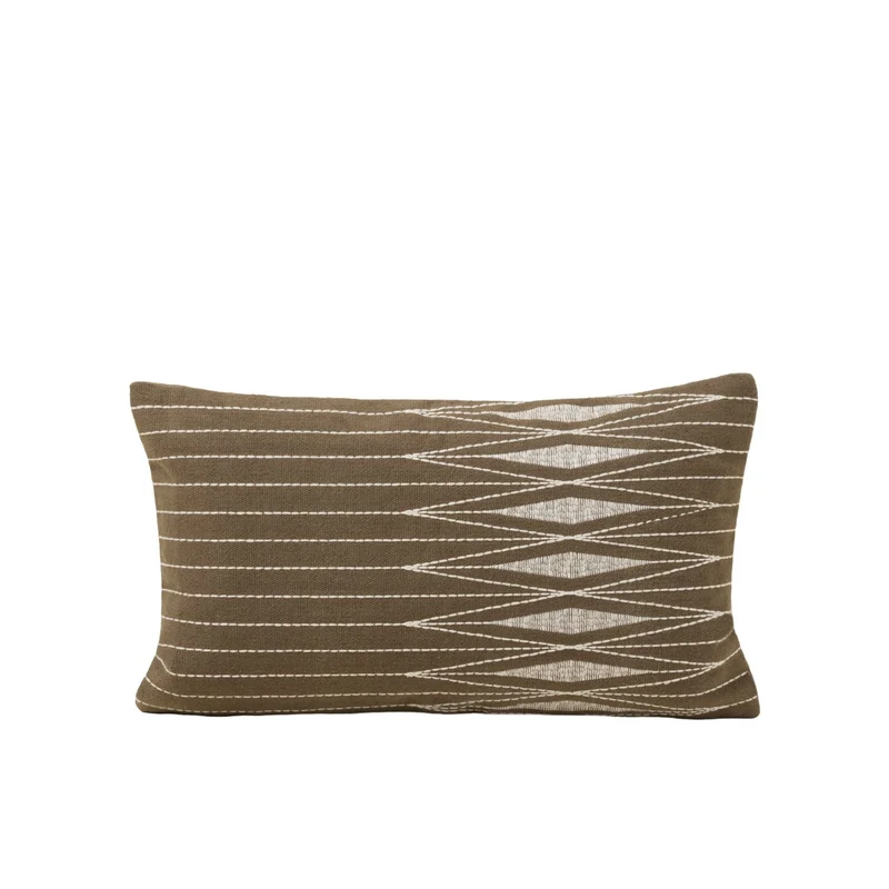 Housse de coussin ESRA olive brune
