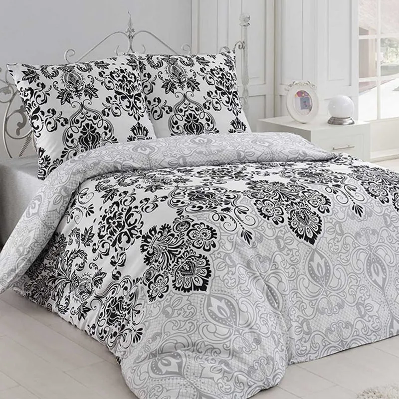 Renforcé Bettwäsche "Luxury Grey" aus 100% Baumwolle, 100% Baumwolle, Reißverschluss, 80x80 cm Kissenbezug