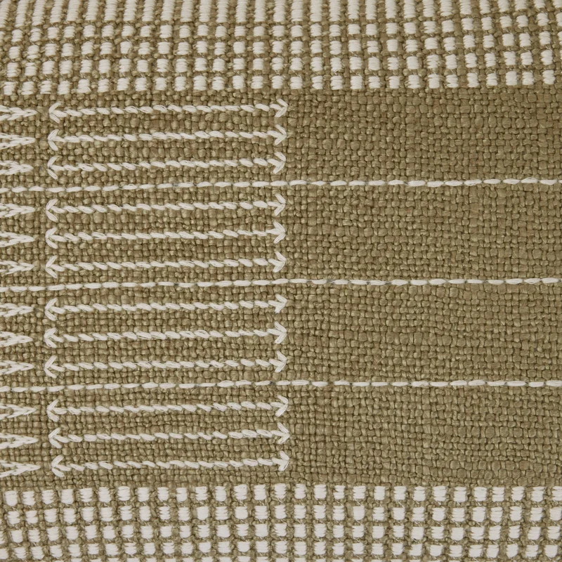 Housse de coussin MELKI olive douce