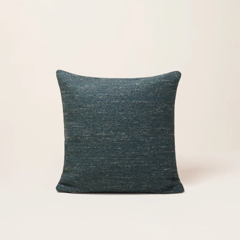 Housse de coussin ORSSO pétrole chiné