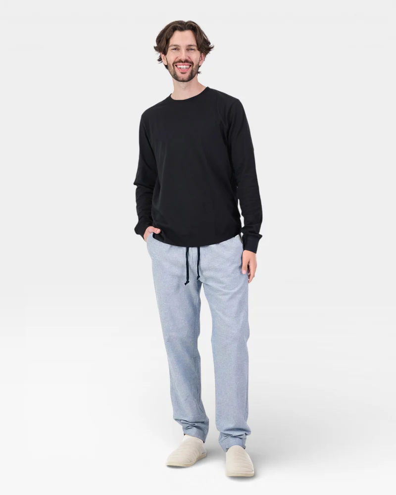 Men's Pyjama Set - Denim Cloud Black