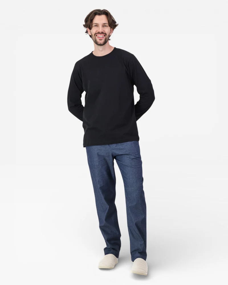 Men's Pyjama Set - Denim Black