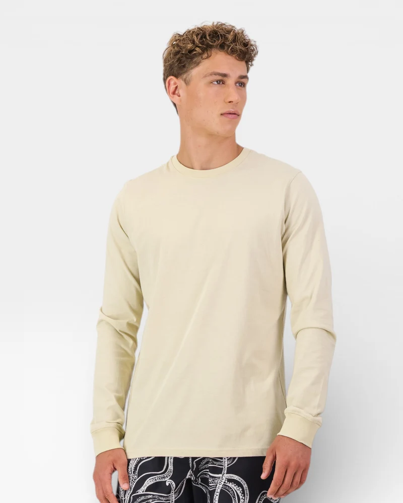 Men's LS T-shirt - Stone
