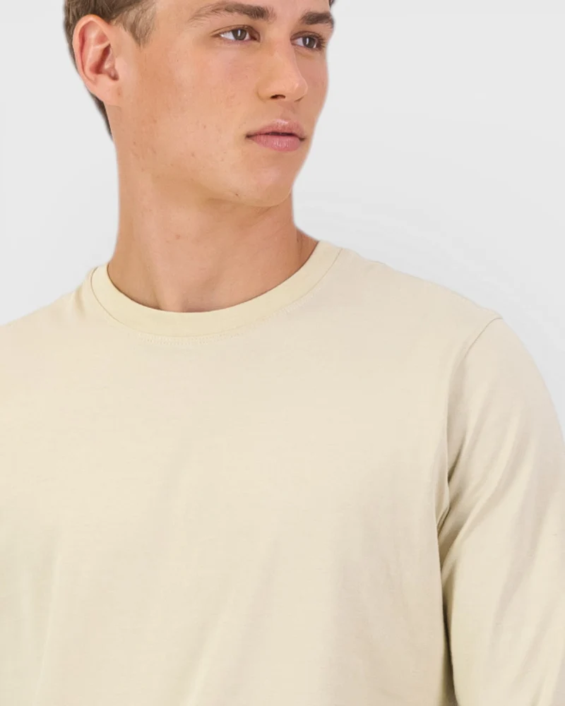 Men's LS T-shirt - Stone