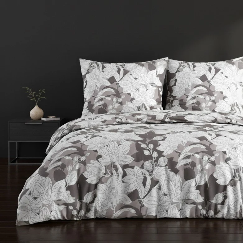 Renforcé Bettwäsche "Clisse", 100% Baumwolle, floral, Reißverschluss, 80x80 cm Kissenbezug