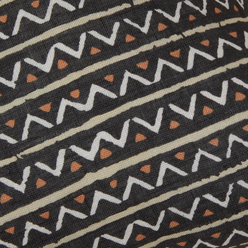 Housse de coussin MALIA noir et naturel