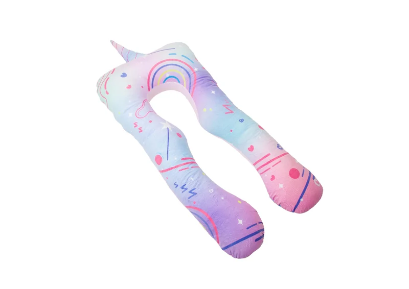 Ersatzbezug für Kinderkissen - Mikroplüsch (Einhorn)