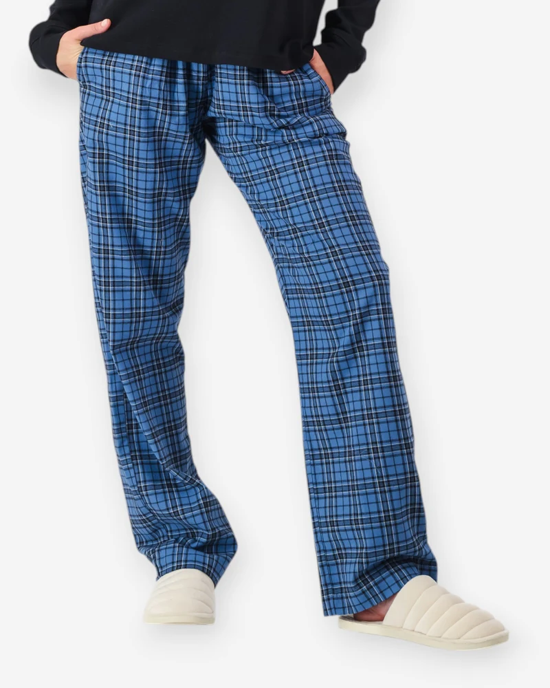 Women's Flannel Trousers - Camden Blue