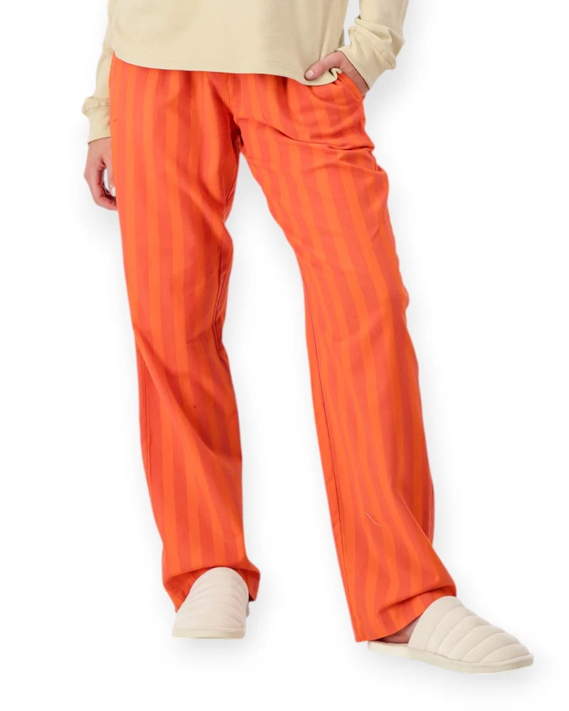Women's Flannel Trousers - Yoko Red