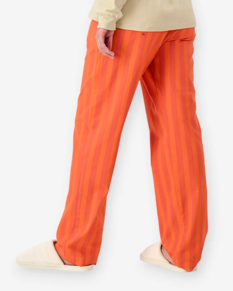 Women's Flannel Trousers - Yoko Red