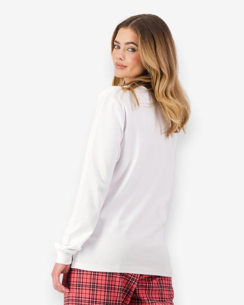 Women's Henley shirt - White