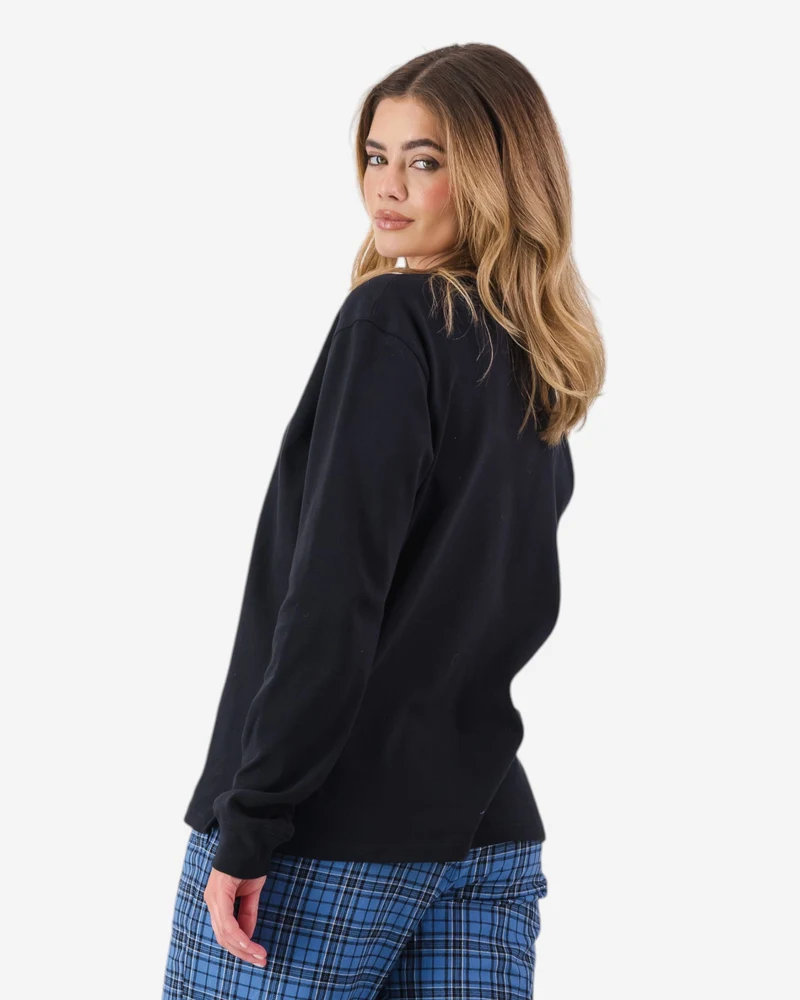 Women's Henley shirt - Black