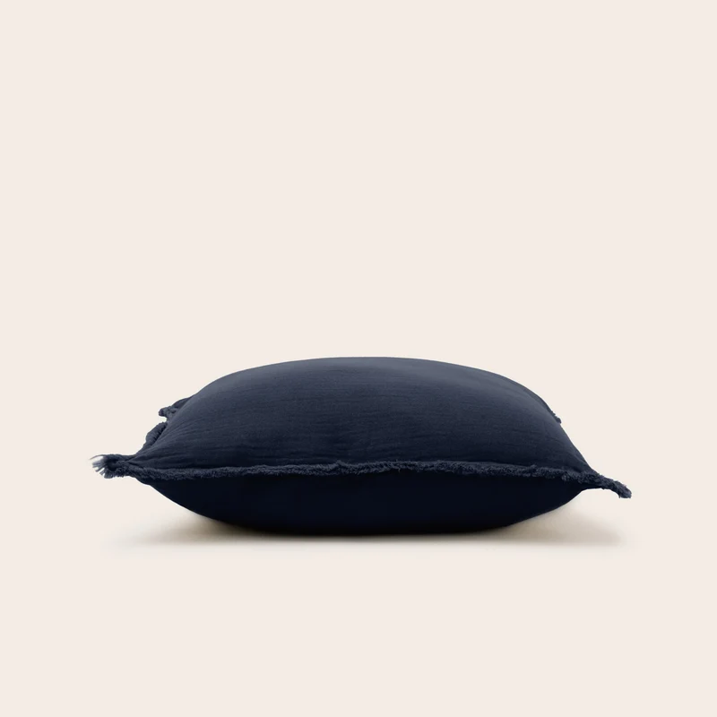 Taie d'oreiller LOU encre bleue