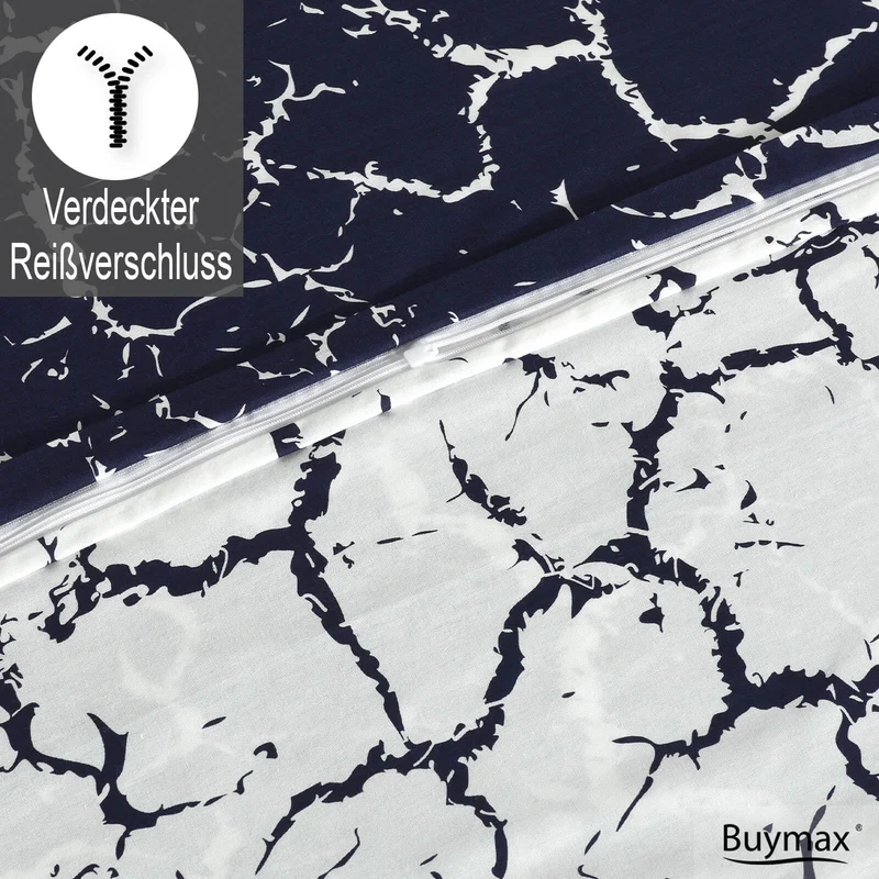 Renforcé Wende Bettwäsche "Mercer Royal", 100% Baumwolle, 80x80 Kissenbezug