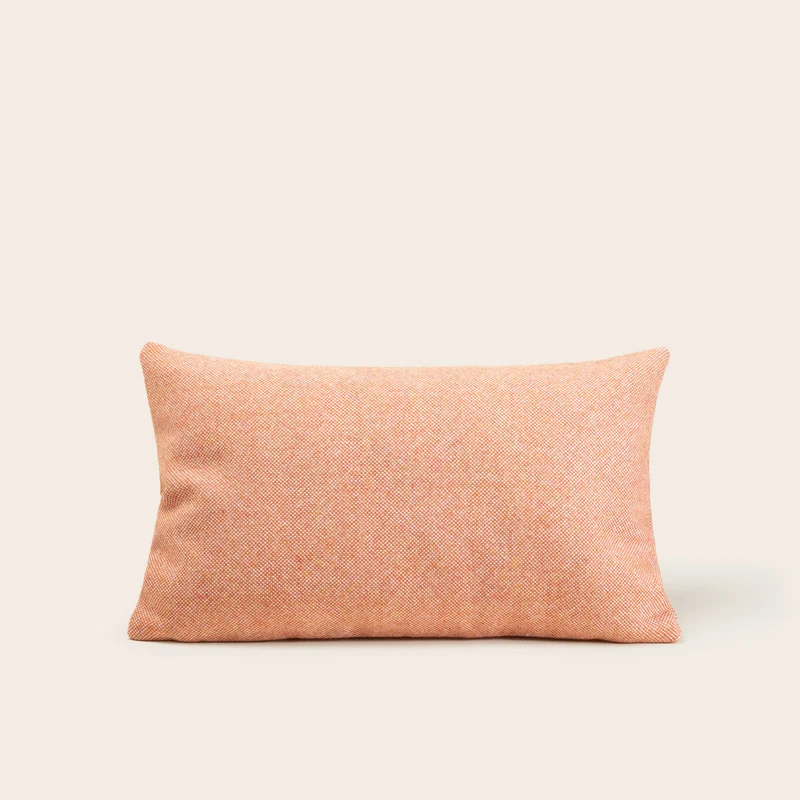 Housse de coussin NERIO chiné orangette
