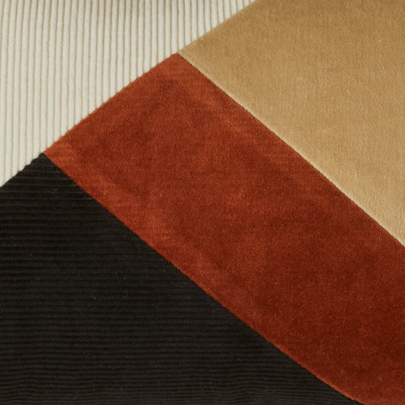 Housse de coussin GOTIE ivoire naturel et noir