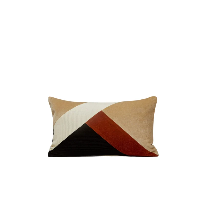 Housse de coussin GOTIE ivoire naturel et noir
