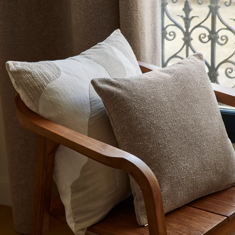 Housse de coussin BLIZZAR beige granité