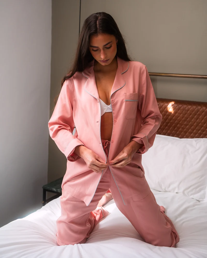 Women's Pyjamas – Pink TENCEL™ Satin
