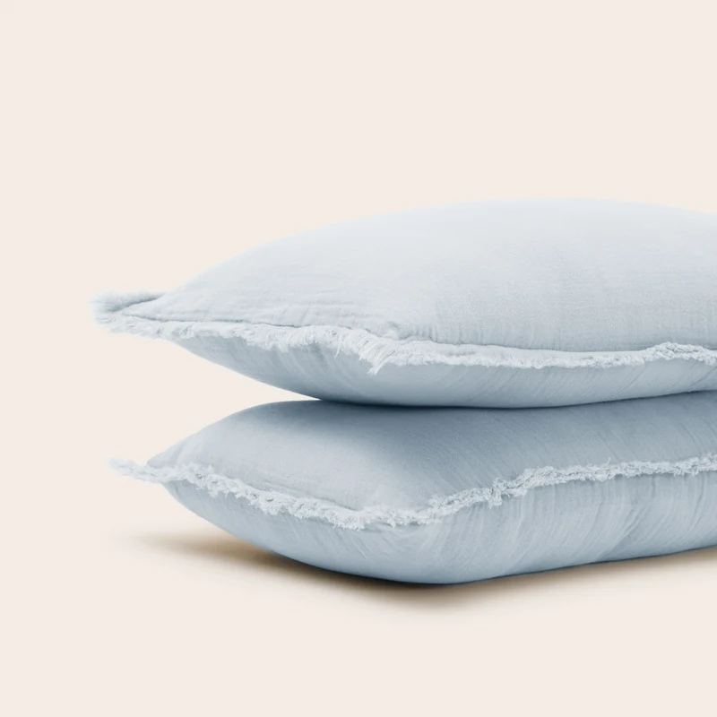 Lot de 2 taies d'oreiller LOU baby blue