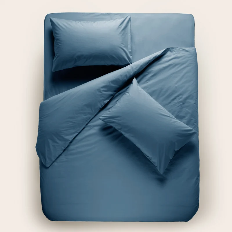 Housse de couette CELIANE bleu orage