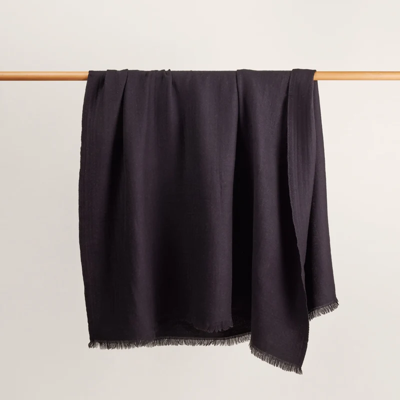 Plaid ALENA noir de mars