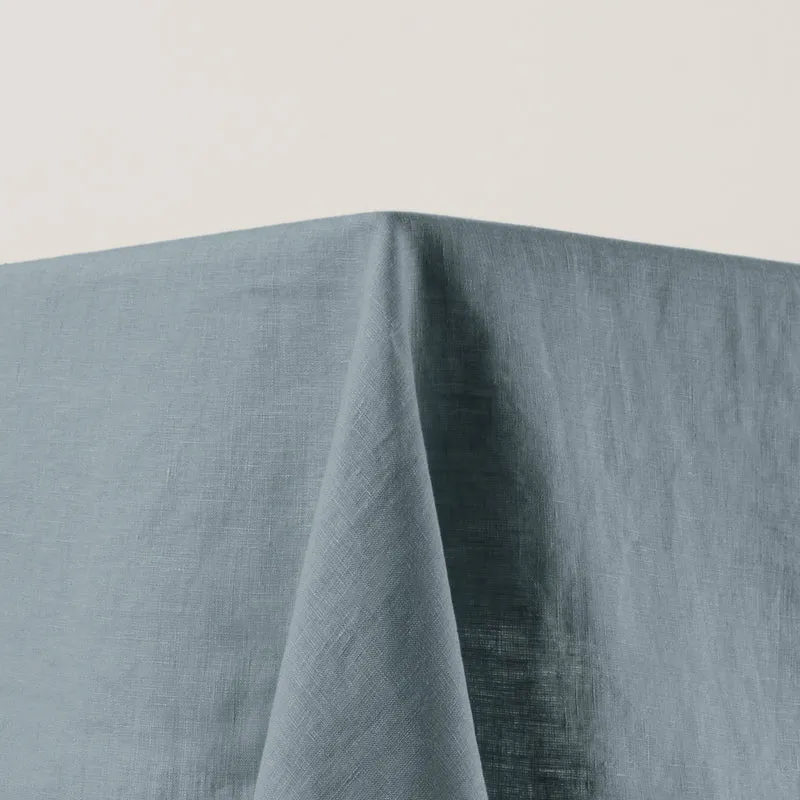 Nappe rectangulaire CARLINA vert de gris et bourdon noir