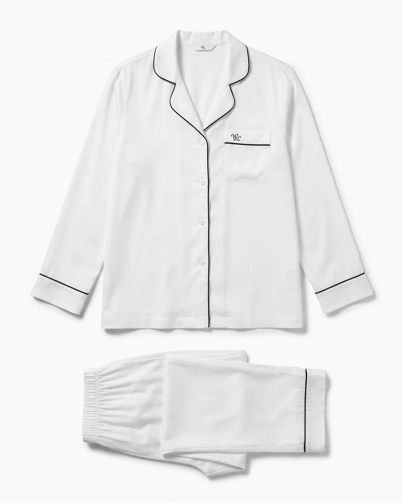 Women's Pyjamas – White TENCEL™ Satin