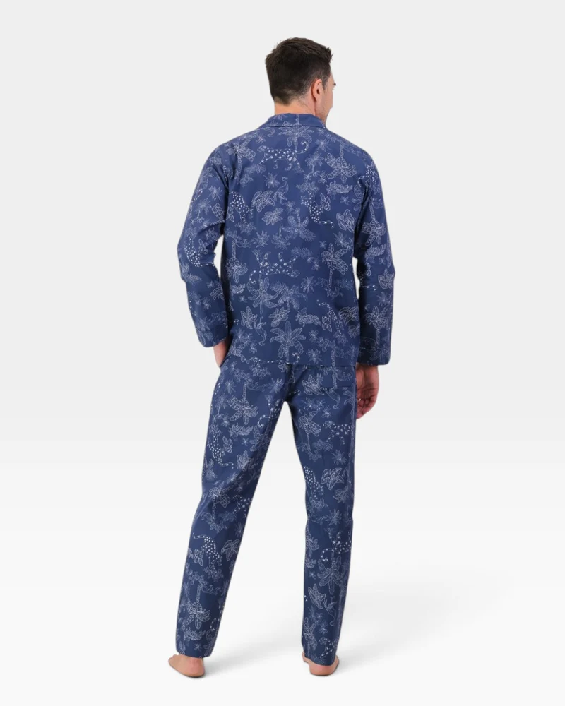 Men's pyjamas – Tropical Leopard Navy