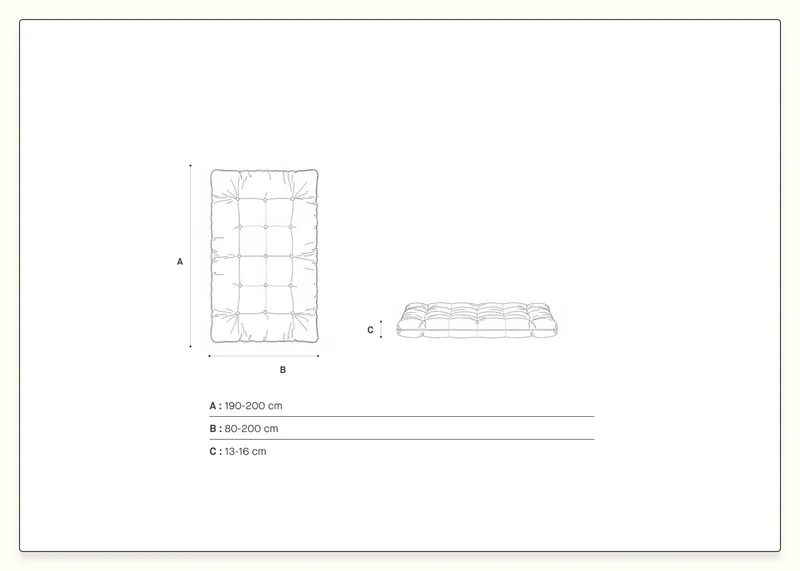Futon naturel