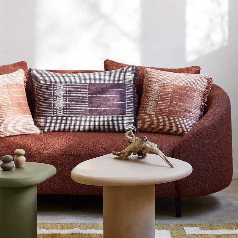 Housse de coussin MELKI brun