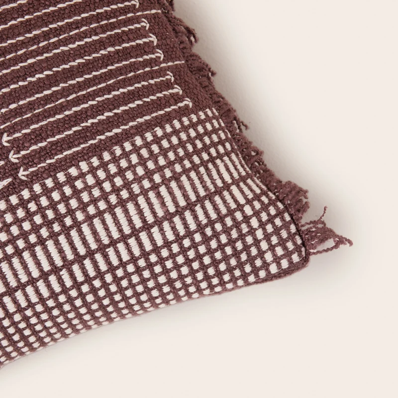 Housse de coussin MELKI brun