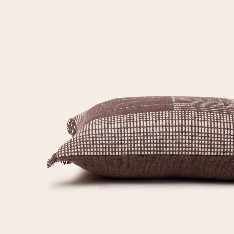 Housse de coussin MELKI brun