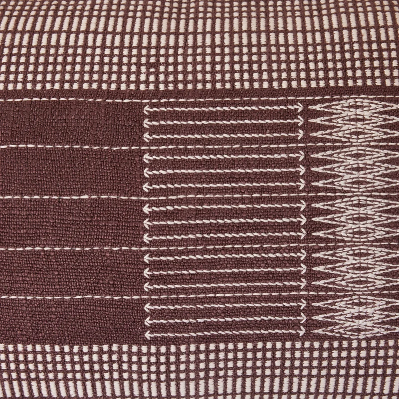Housse de coussin MELKI brun
