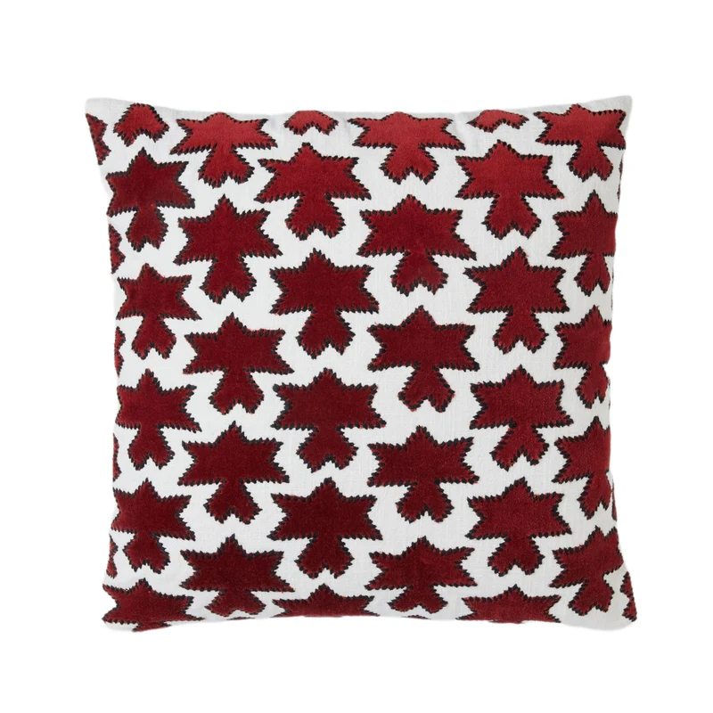 Housse de coussin KAKTUS rouge sangria